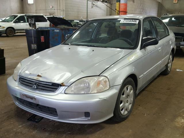 2HGEJ6611XH545167 - 1999 HONDA CIVIC BASE GRAY photo 2