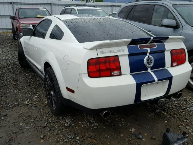 1ZVHT88S475343290 - 2007 FORD MUSTANG SH WHITE photo 3