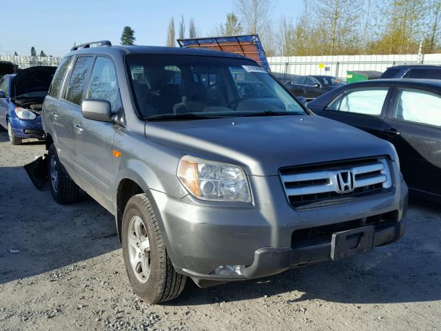 2HKYF18467H534292 - 2007 HONDA PILOT EX GRAY photo 1