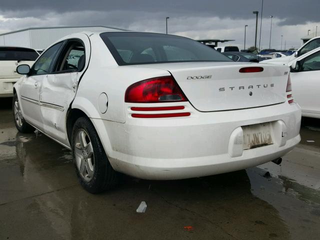 1B3AL56R12N214601 - 2002 DODGE STRATUS ES WHITE photo 3