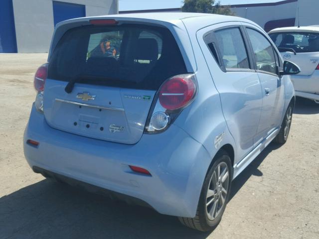 KL8CK6S07FC733525 - 2015 CHEVROLET SPARK EV 1 BLUE photo 4