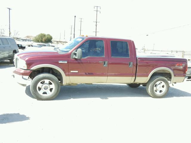 1FTWW31PX5EC80901 - 2005 FORD F350 SRW S MAROON photo 9