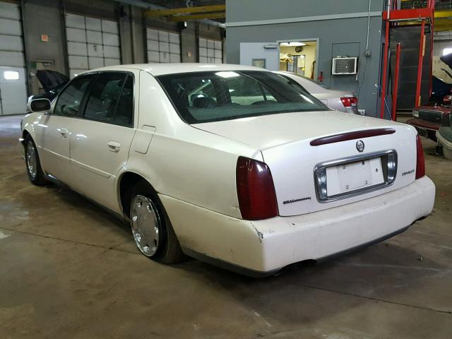 1G6KD54Y61U215096 - 2001 CADILLAC DEVILLE WHITE photo 3