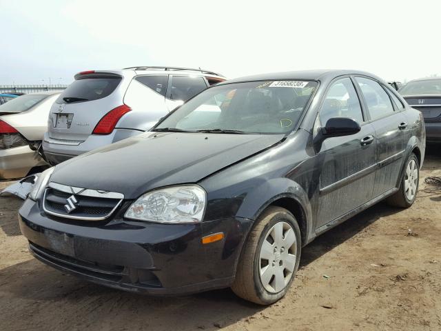 KL5JD56ZX8K844385 - 2008 SUZUKI FORENZA BA BLACK photo 2