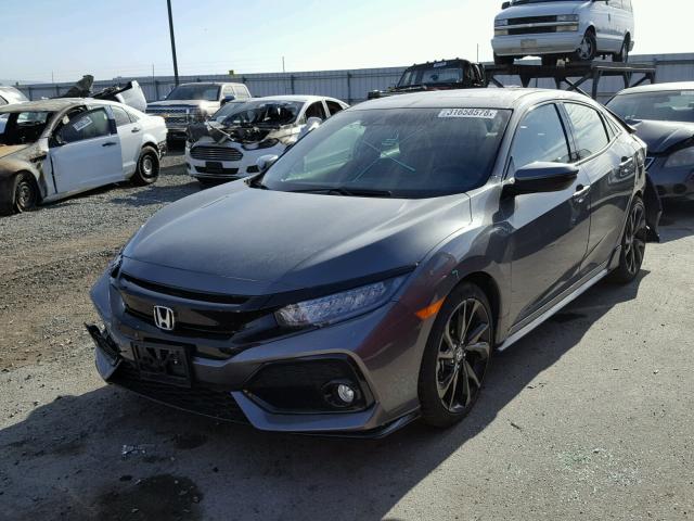 SHHFK7H9XJU401606 - 2018 HONDA CIVIC SPOR GRAY photo 2