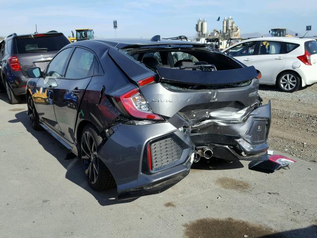 SHHFK7H9XJU401606 - 2018 HONDA CIVIC SPOR GRAY photo 3