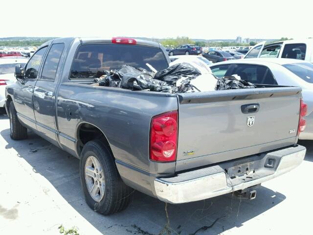 1D7HA18P57S104964 - 2007 DODGE RAM 1500 Q GRAY photo 3