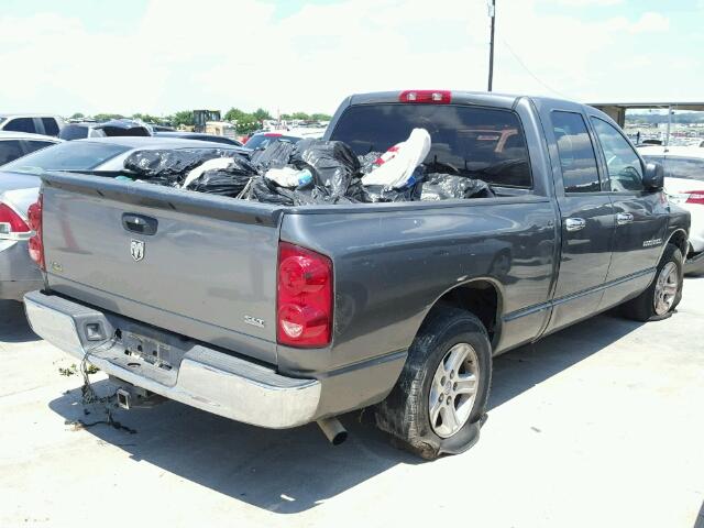 1D7HA18P57S104964 - 2007 DODGE RAM 1500 Q GRAY photo 4