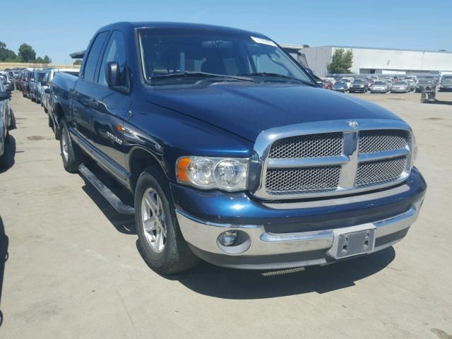 1D7HA18N62S588537 - 2002 DODGE RAM 1500 BLUE photo 1