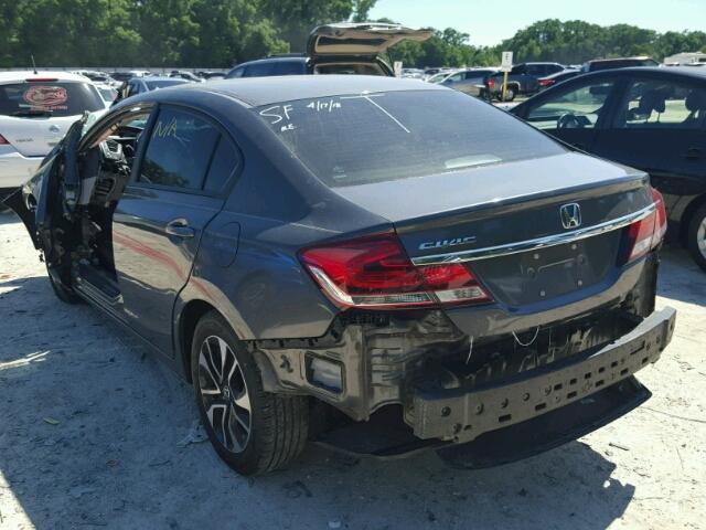 2HGFB2F94DH524504 - 2013 HONDA CIVIC EXL GRAY photo 3