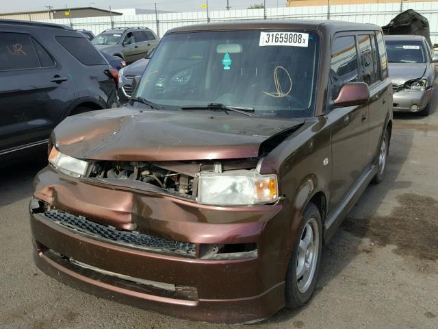 JTLKT324664119890 - 2006 TOYOTA SCION XB BROWN photo 2