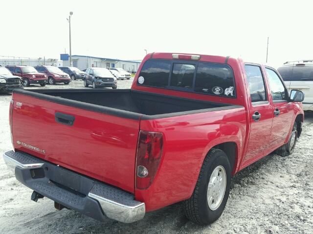 1GCCS136748201110 - 2004 CHEVROLET COLORADO RED photo 4