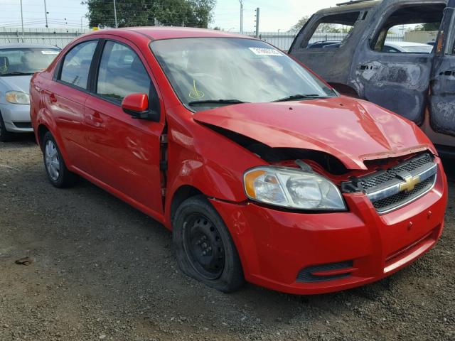 KL1TD5DE5BB112411 - 2011 CHEVROLET AVEO LS RED photo 1