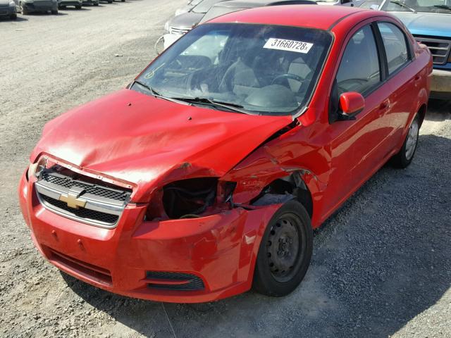 KL1TD5DE5BB112411 - 2011 CHEVROLET AVEO LS RED photo 2