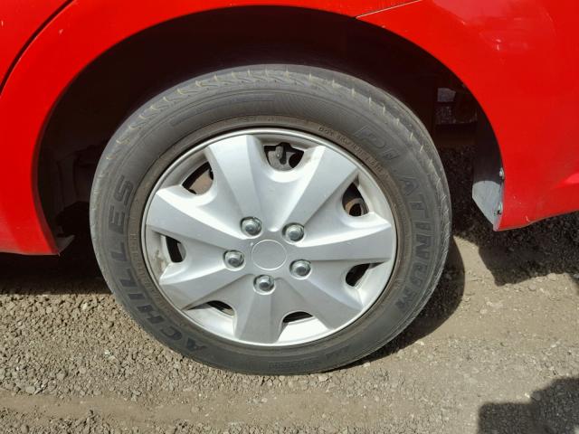 KL1TD5DE5BB112411 - 2011 CHEVROLET AVEO LS RED photo 9