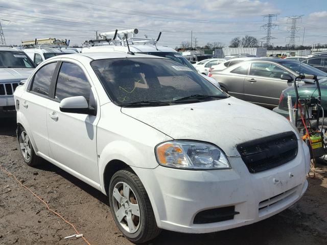 KL1TD56E19B636890 - 2009 CHEVROLET AVEO LS WHITE photo 1