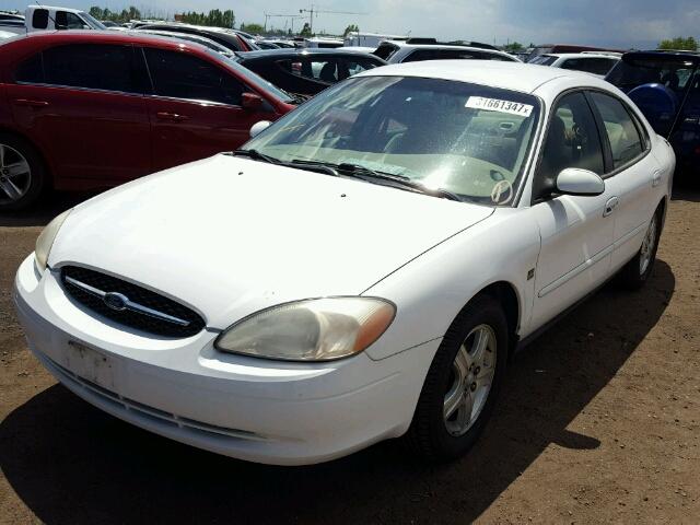 1FAHP56S61G147328 - 2001 FORD TAURUS SEL WHITE photo 2