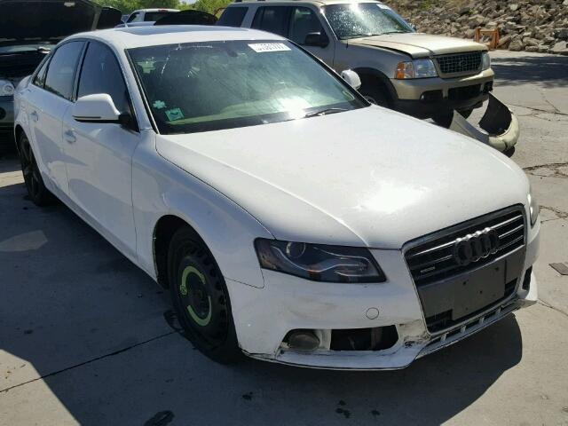 WAUMF78K99A094219 - 2009 AUDI A4 WHITE photo 1