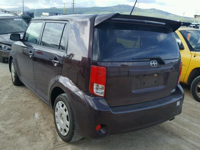 JTLZE4FE2CJ000748 - 2012 TOYOTA SCION XB 栗色 照片 3