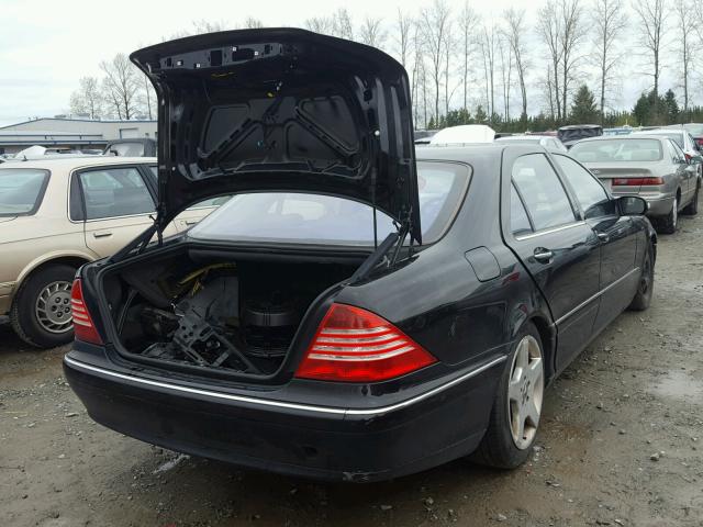 WDBNG83J73A353398 - 2003 MERCEDES-BENZ S 430 4MAT BLACK photo 4