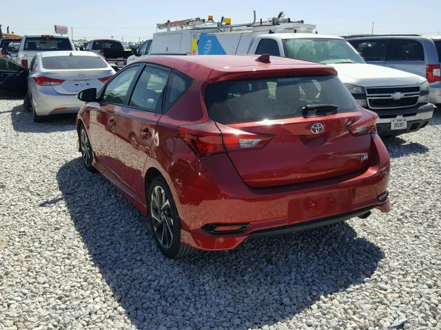 JTNKARJE8HJ537964 - 2017 TOYOTA COROLLA IM RED photo 3