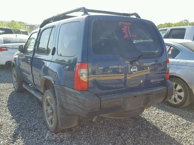 5N1MD28TX3C697661 - 2003 NISSAN XTERRA SE BLUE photo 3