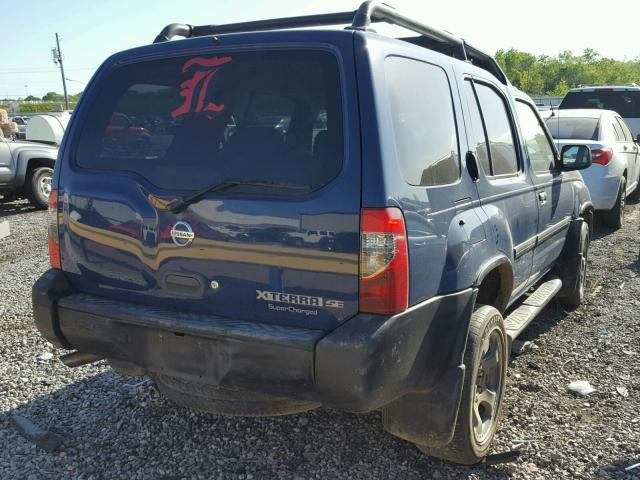 5N1MD28TX3C697661 - 2003 NISSAN XTERRA SE BLUE photo 4