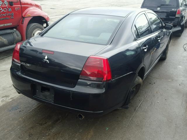 4A3AB36FX7E049079 - 2007 MITSUBISHI GALANT ES BLACK photo 4