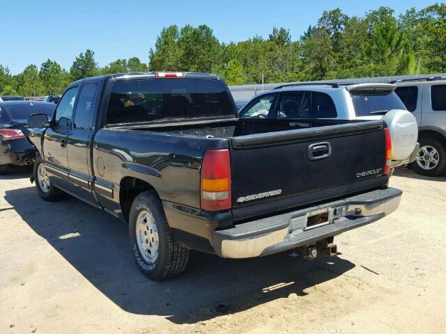 2GCEC19T621378301 - 2002 CHEVROLET SILVERADO BLACK photo 3