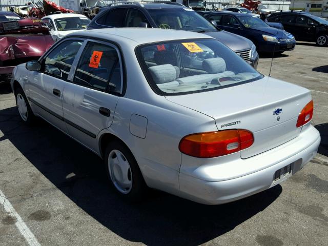 1Y1SK52832Z408196 - 2002 CHEVROLET GEO PRIZM 银色 照片 3
