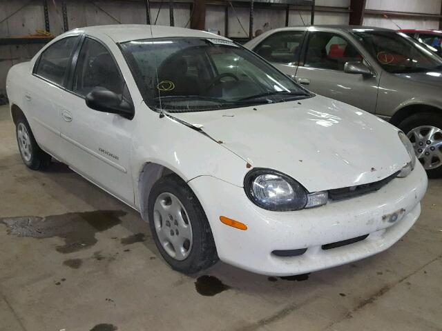 1B3ES46C81D115711 - 2001 DODGE NEON SE WHITE photo 1