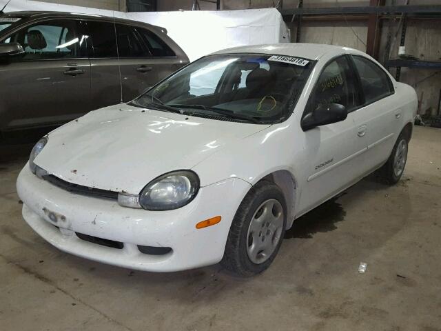 1B3ES46C81D115711 - 2001 DODGE NEON SE WHITE photo 2