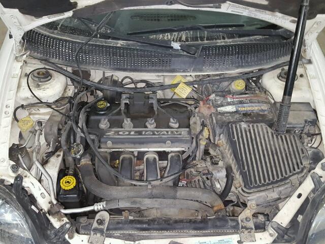 1B3ES46C81D115711 - 2001 DODGE NEON SE WHITE photo 7