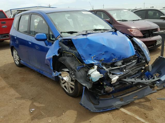 JHMGD37637S061757 - 2007 HONDA FIT S BLUE photo 1