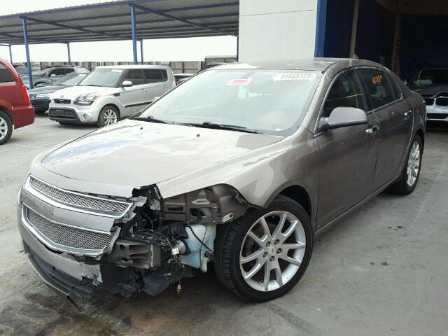 1G1ZE5E01AF131590 - 2010 CHEVROLET MALIBU LTZ BROWN photo 2