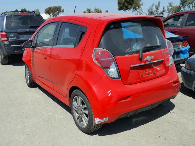 KL8CL6S00FC773720 - 2015 CHEVROLET SPARK EV 2 RED photo 3