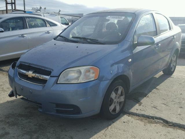 KL1TD56687B184538 - 2007 CHEVROLET AVEO BASE Mavi fotoğraf 2