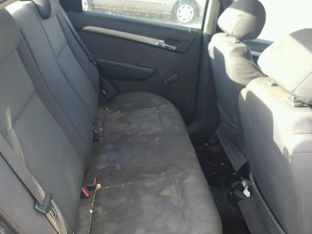 KL1TD56687B184538 - 2007 CHEVROLET AVEO BASE Mavi fotoğraf 6