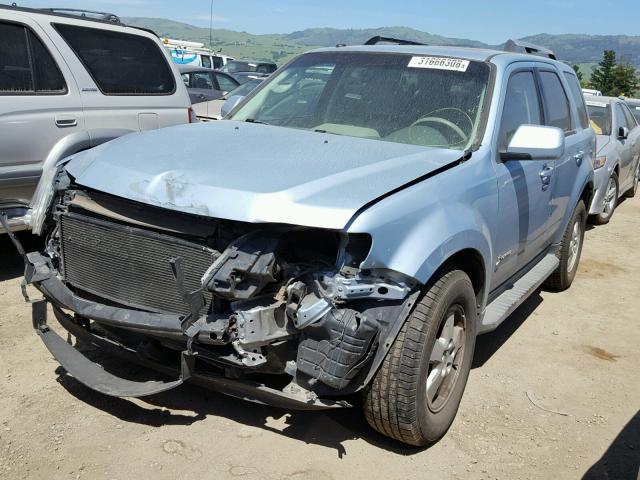 1FMCU49399KA92387 - 2009 FORD ESCAPE HYB BLUE photo 2