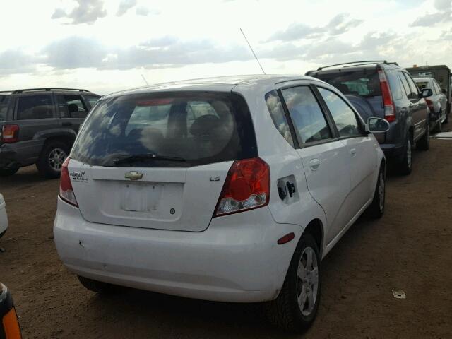 KL1TD66678B087595 - 2008 CHEVROLET AVEO/LS WHITE photo 4