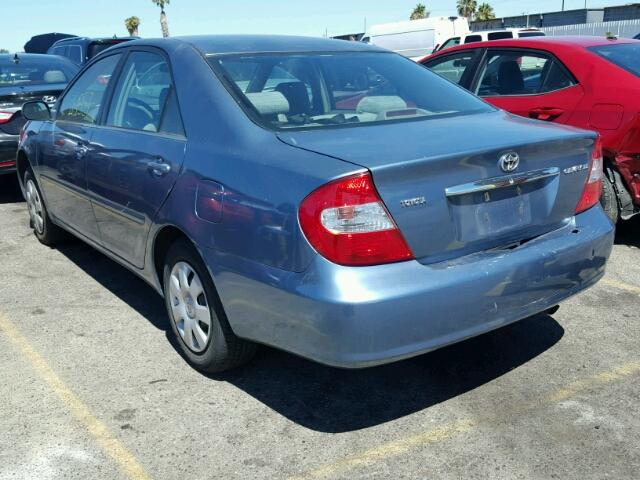 4T1BE32K54U790352 - 2004 TOYOTA CAMRY LE/X BLUE photo 3