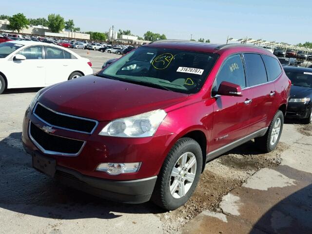 1GNER23D09S176657 - 2009 CHEVROLET TRAVERSE L RED photo 2