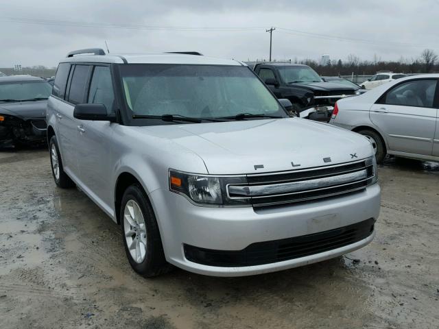 2FMGK5B84EBD17726 - 2014 FORD FLEX SE SILVER photo 1