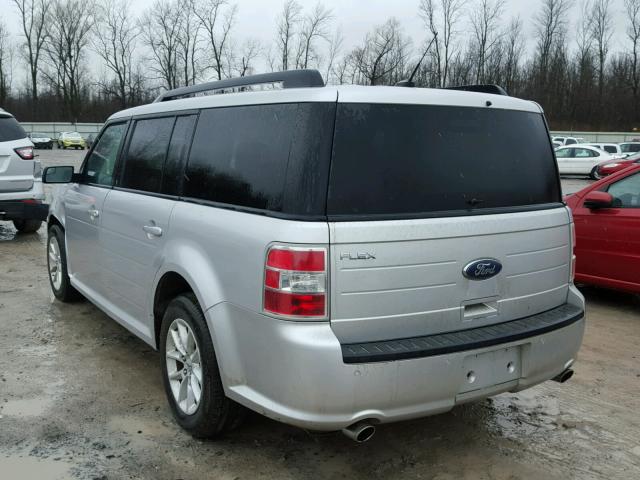 2FMGK5B84EBD17726 - 2014 FORD FLEX SE SILVER photo 3