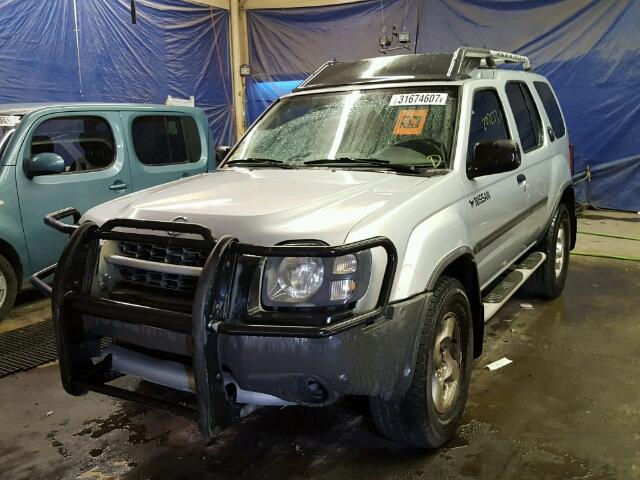 5N1ED28T72C595883 - 2002 NISSAN XTERRA XE SILVER photo 2