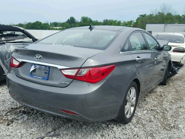 5NPEC4AC3CH454702 - 2012 HYUNDAI SONATA SE 灰色 照片 4
