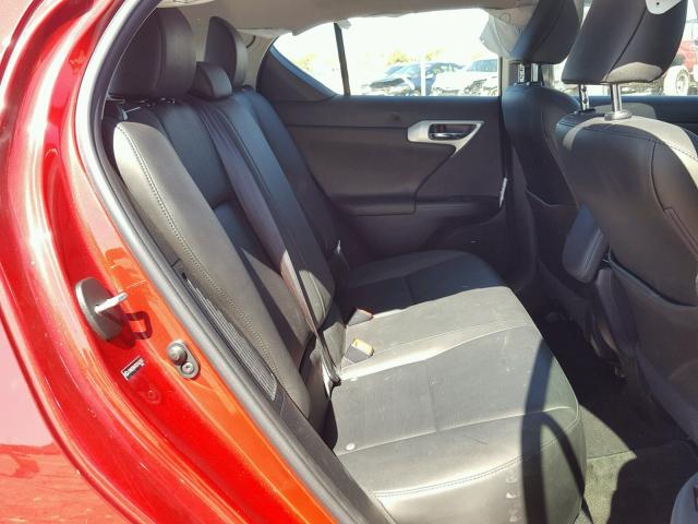 JTHKD5BH7D2162763 - 2013 LEXUS CT 200 RED photo 6