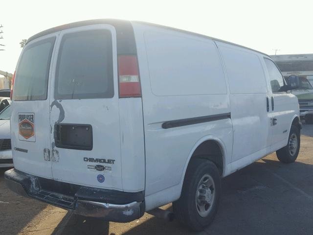 1GCGG25V341207136 - 2004 CHEVROLET EXPRESS G2 WHITE photo 4