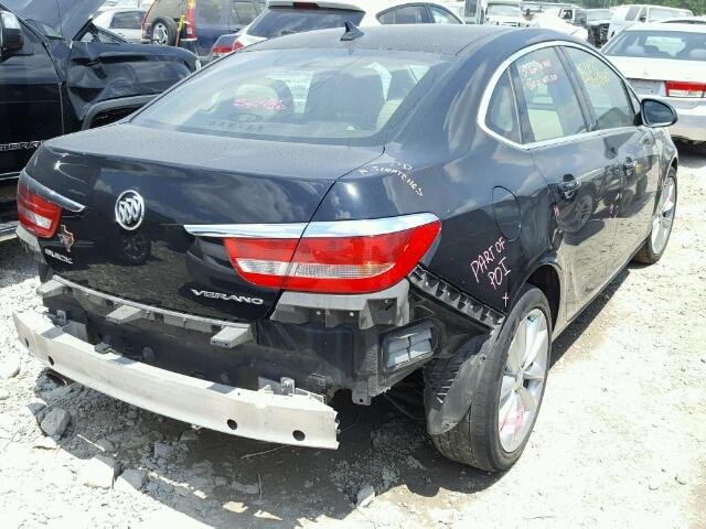 1G4PP5SKXC4216887 - 2012 BUICK VERANO BLACK photo 4