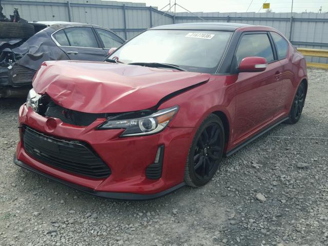 JTKJF5C75GJ025661 - 2016 TOYOTA SCION TC 栗色 照片 2